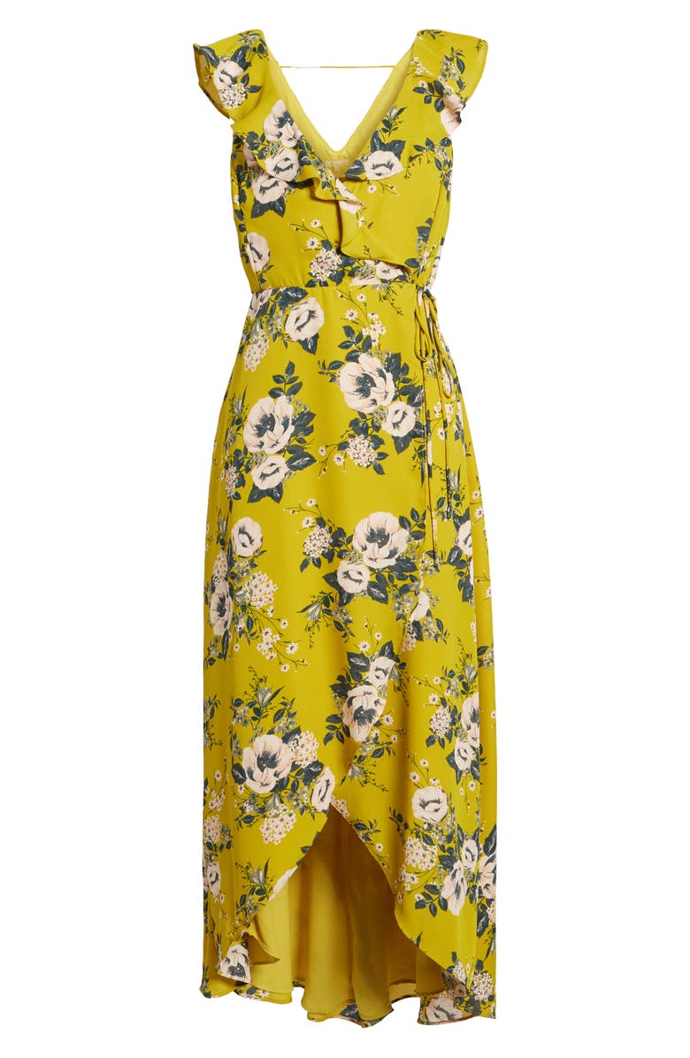 June & Hudson Wrap Maxi Dress, Alternate, color, 