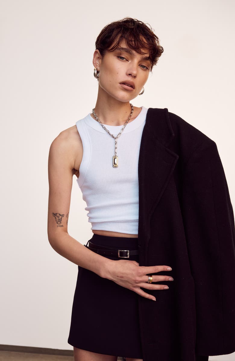 Luv AJ Dalia Two-Tone Y-Necklace, Alternate, color, 