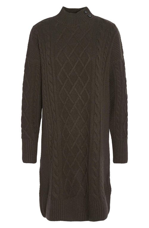 Barbour Clarence Long Sleeve Wool Blend Sweater Dress In Green