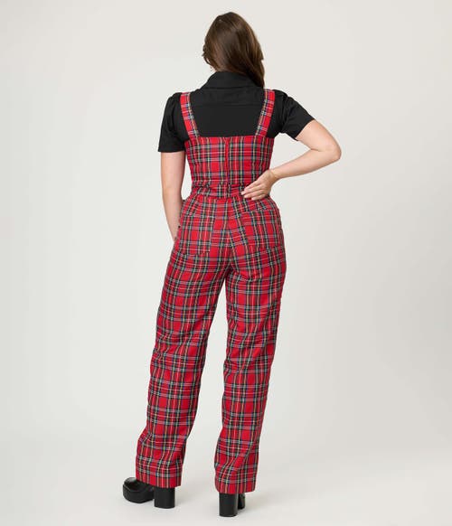Unique Vintage Wide Leg Overalls In Multi