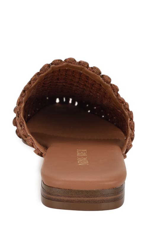 Nine West Campton Mule In Dark Brown