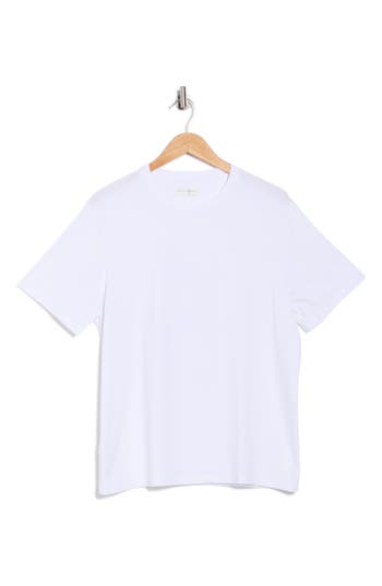 Original Penguin Sport Crewneck Stretch Cotton T-shirt In White