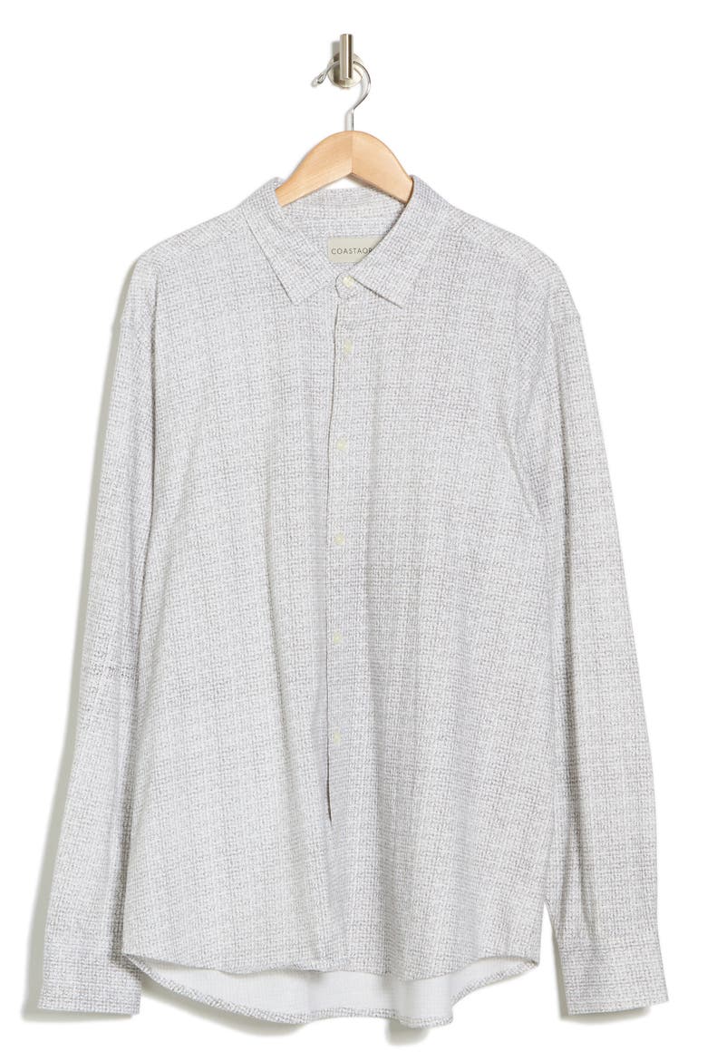 Cambros Knit Button-Up Shirt, Alternate, color, WHITE