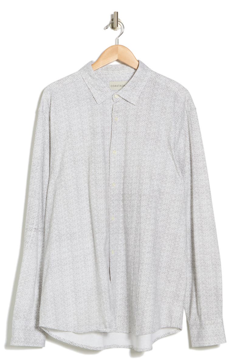 Coastaoro Cambros Knit Button-Up Shirt, Alternate, color, White