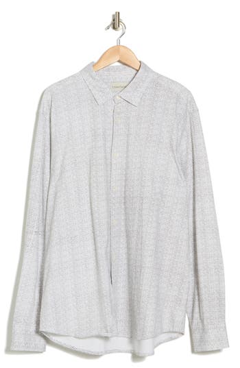 Coastaoro Cambros Knit Button-up Shirt In White