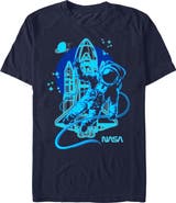 NASA Men's NASA Astronaut Victory Sign Graphic T-Shirt