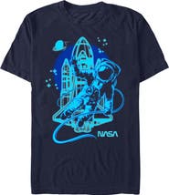 NASA Men's NASA Astronaut Victory Sign Graphic T-Shirt