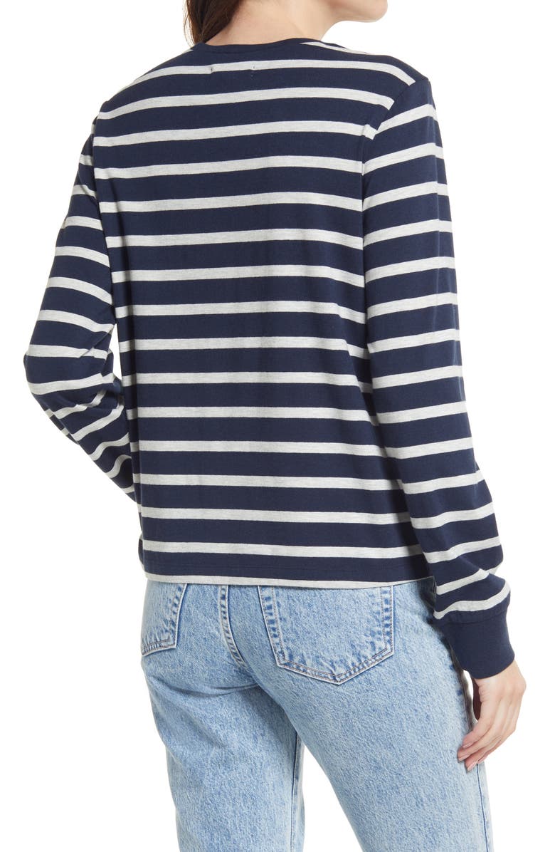 Treasure & Bond Stripe Long Sleeve T-Shirt, Alternate, color, 