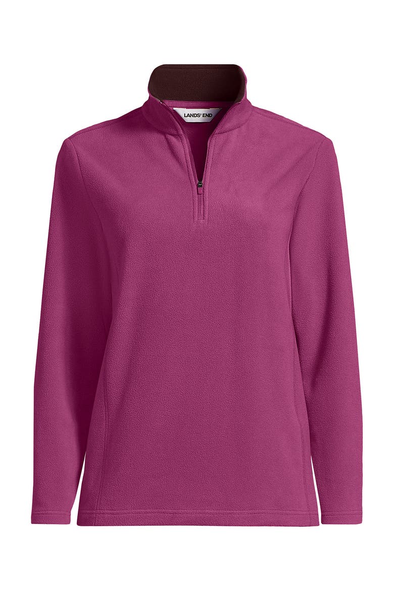 Anyweather Fleece Quarter Zip Pullover, Alternate, color, Light Raspberry/Burgundy