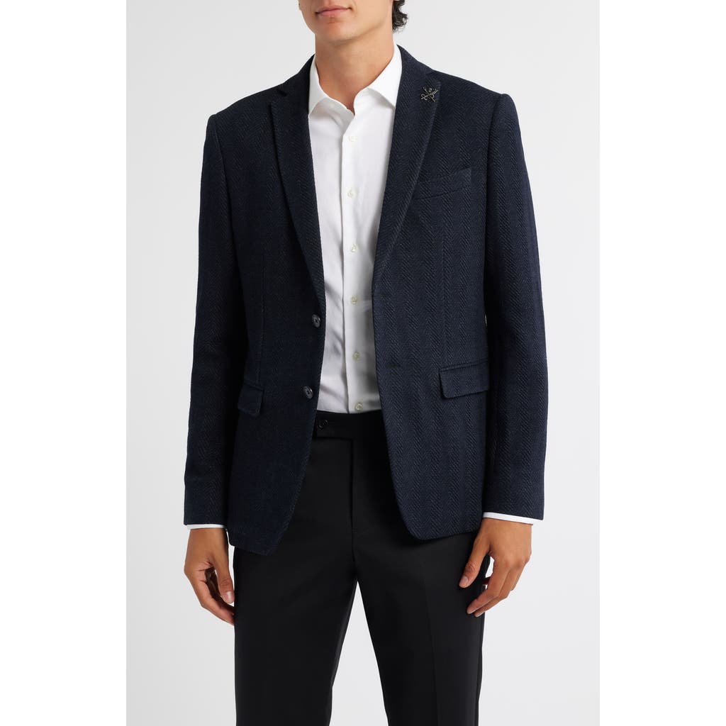 John Varvatos Star USA Varick Slim Fit Knit Sport Coat in Navy  product