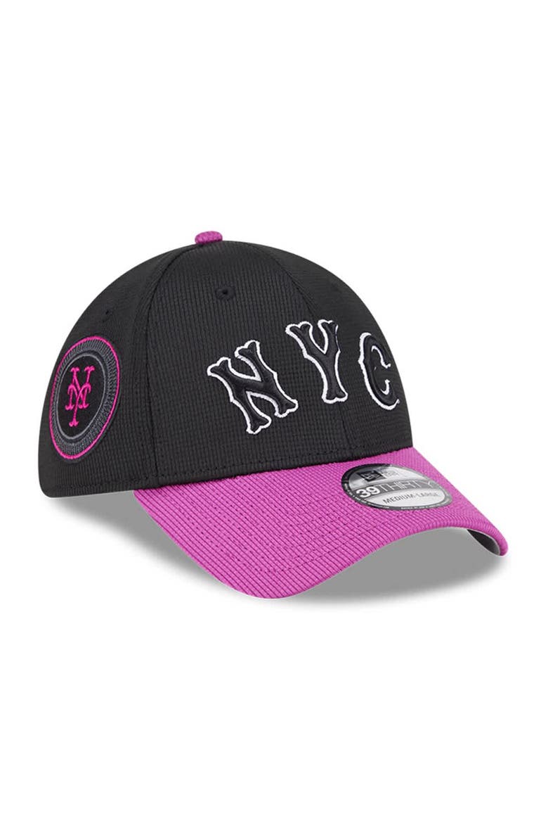 Men's New Era Charcoal/Purple New York Mets City Connect Batting Practice 39THIRTY Flex Hat, Alternate, color, Charcoal