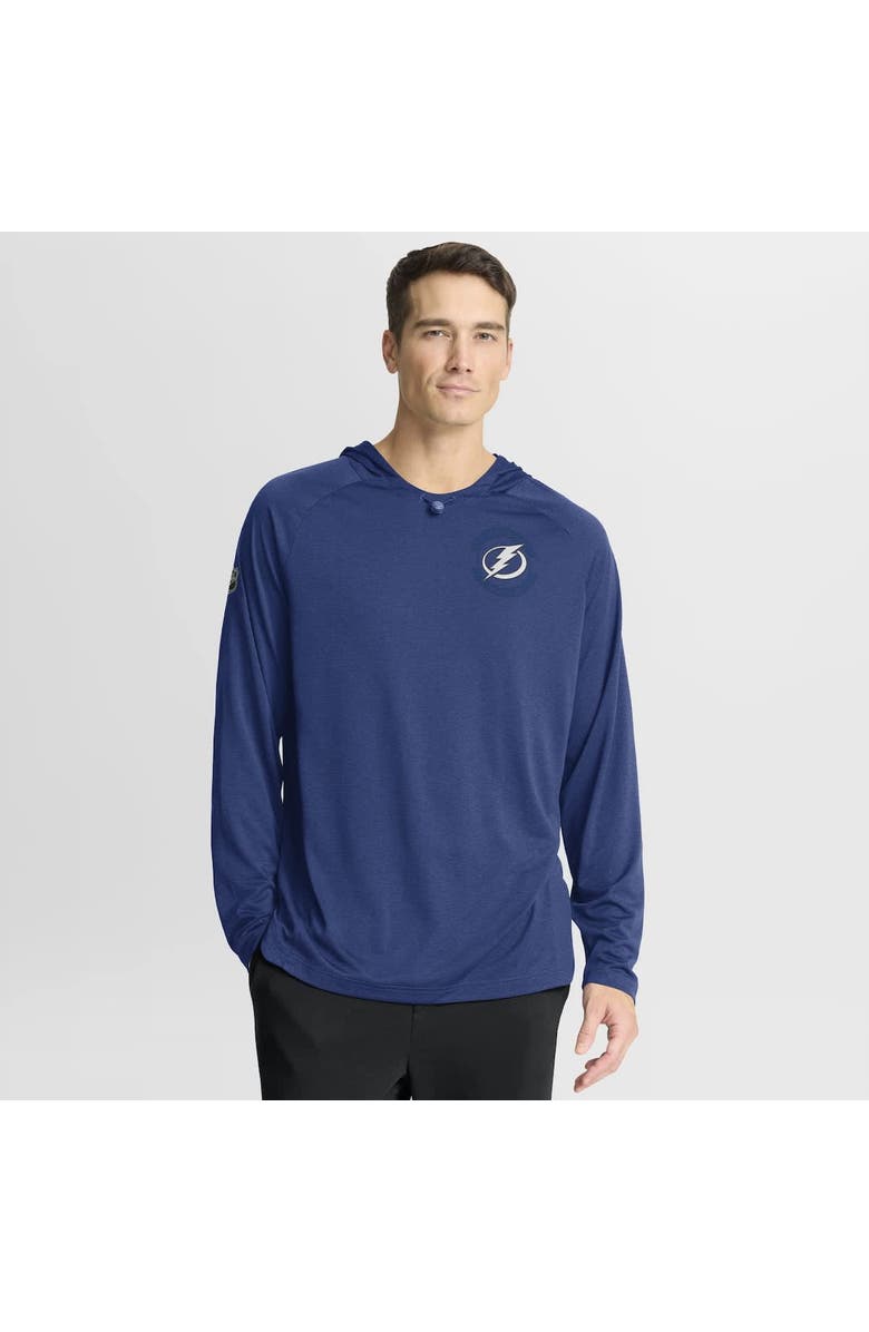 FANATICS Men's Fanatics Blue Tampa Bay Lightning Authentic Pro Rink Raglan Hoodie, Main, color, Blue