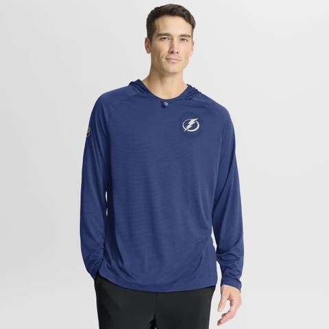 Men's Fanatics Blue Tampa Bay Lightning Authentic Pro Rink Raglan Hoodie