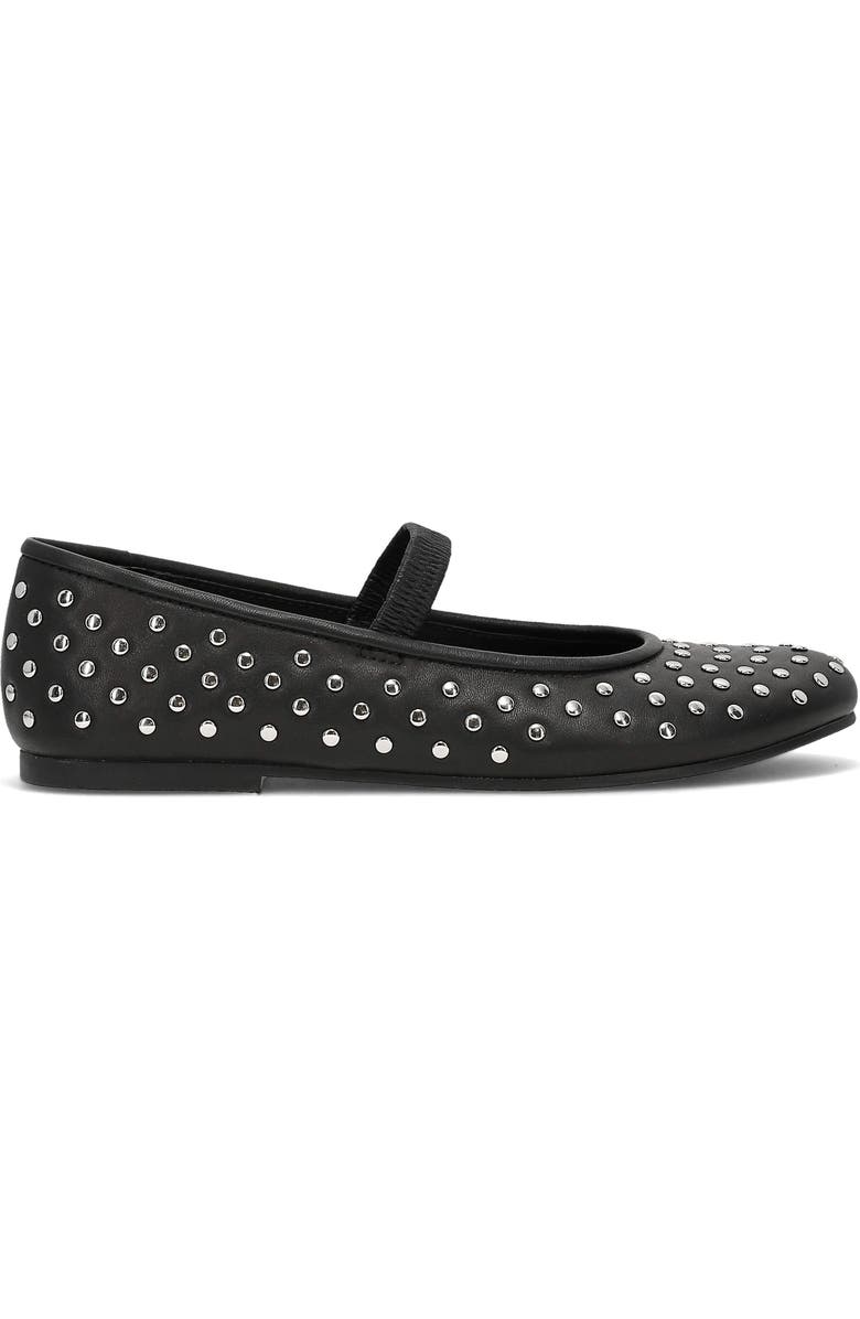 Frye Emma Studded Mary Jane Flat, Alternate, color, Black