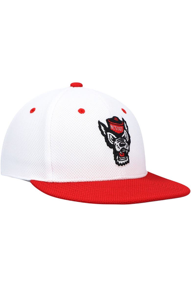 Men's adidas White NC State Wolfpack On-Field Baseball Fitted Hat, Alternate, color, White