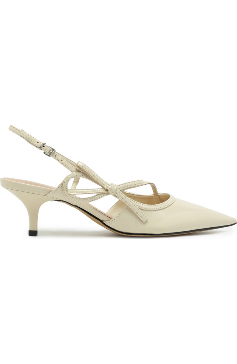 Arezzo Tessa Pointed Toe Slingback Pump, Alternate, color, Polar White