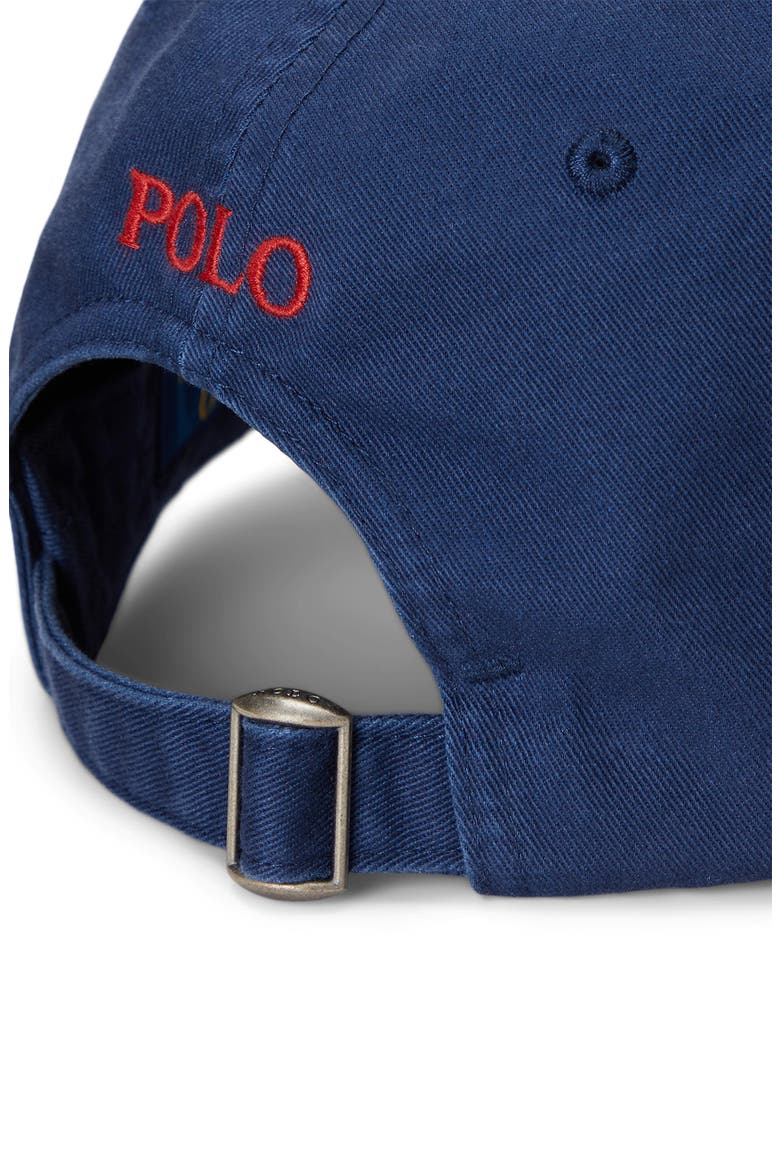 Classic Sport Cotton Twill Baseball Cap, Alternate, color, NEWPORT NAVY/ RED