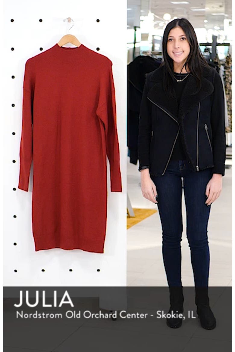 Mock Neck Sweater Dress video