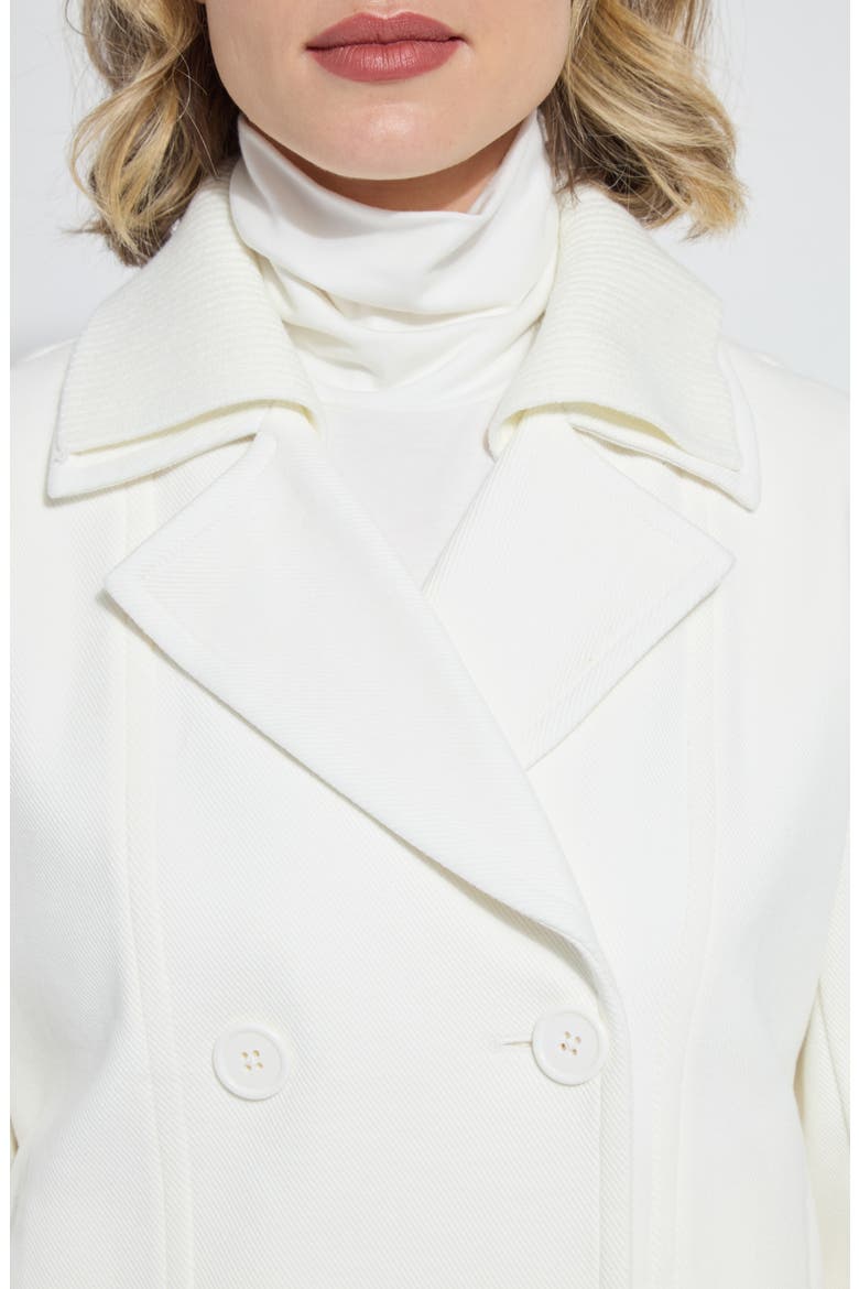 Maude Crop Peacoat, Alternate, color, SNOW WHITE