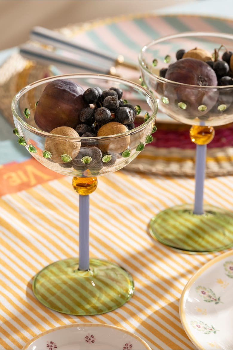 Henan Borosilicate Glass Martini Glass 10 oz Set of 2, Alternate, color, Clear