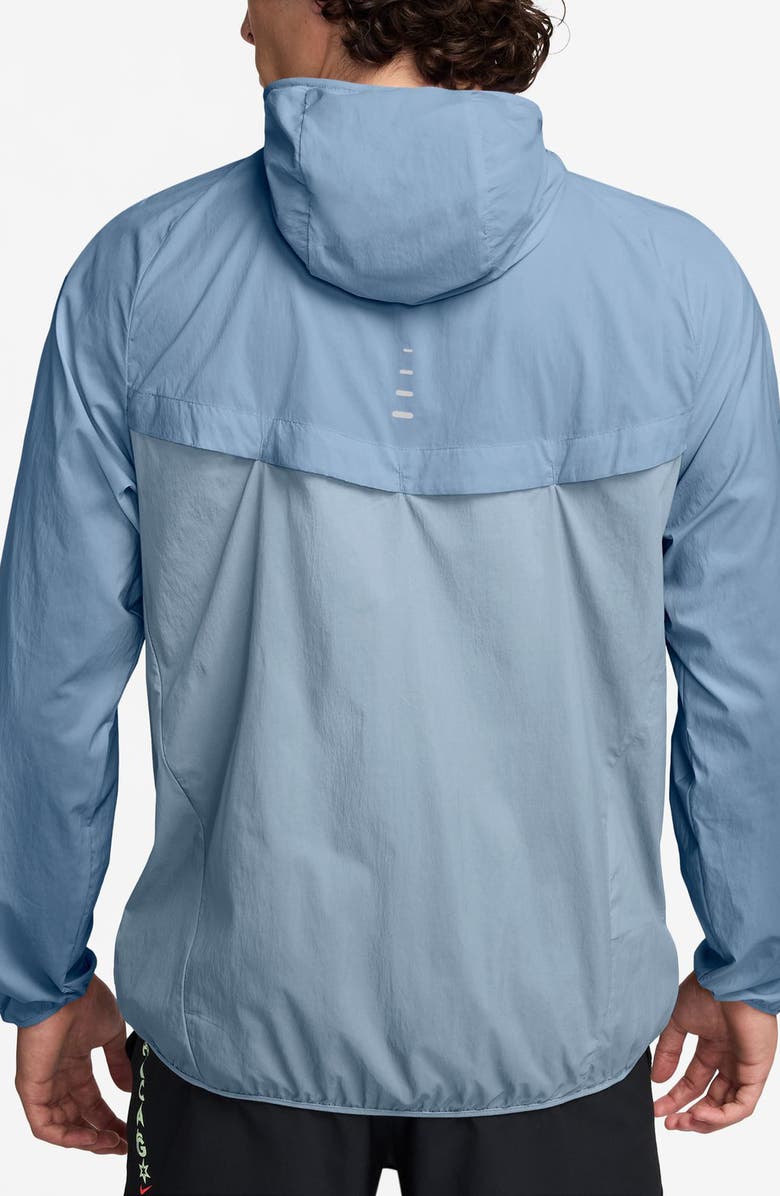 Nike Stride Dri-FIT UV Hooded Running Jacket, Alternate, color, Work Blue/ Light Armory Blue