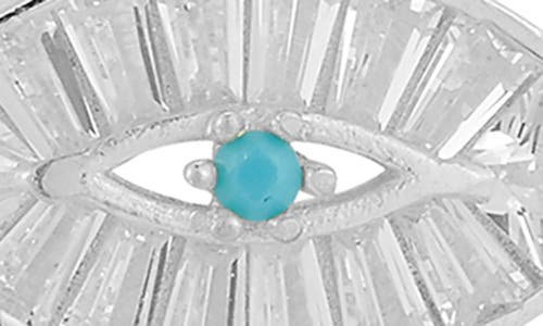 Sphera Milano Evil Eye Cz Stud Earrings In Metallic