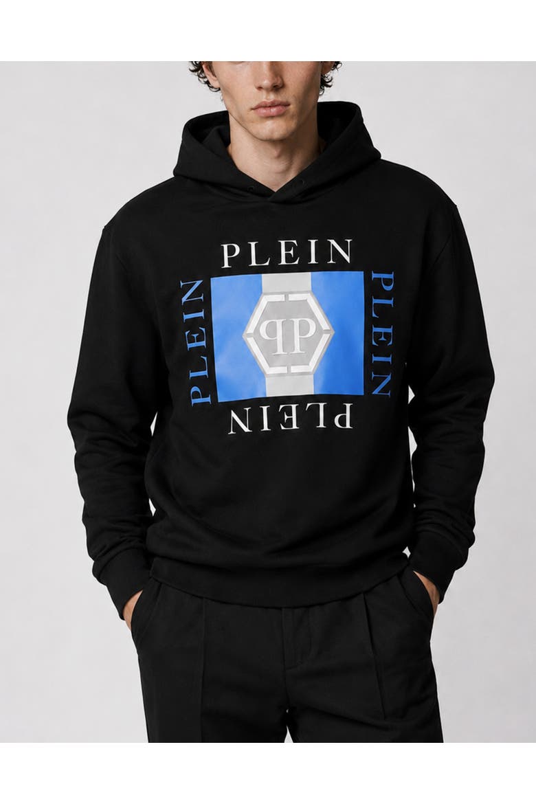 Hoodie Sweatshirt Men, Main, color, black