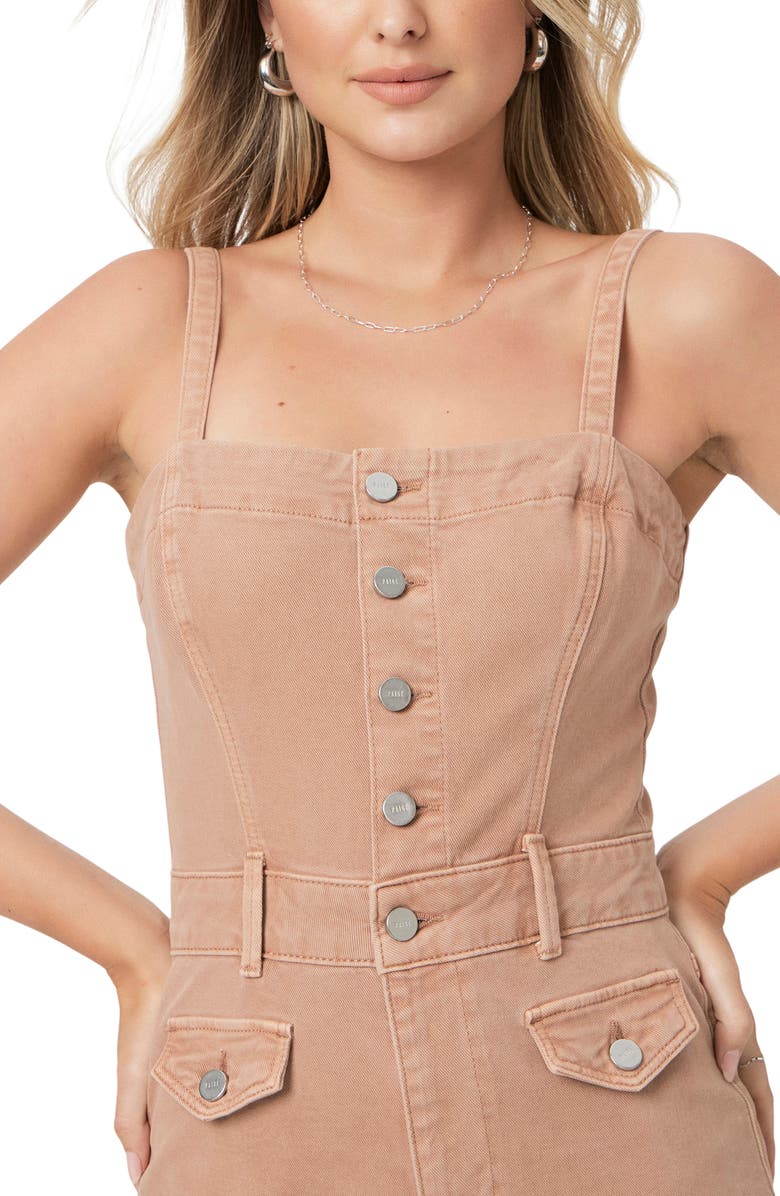 PAIGE Anessa Sleeveless Crop Wide Leg Denim Jumpsuit, Alternate, color, 