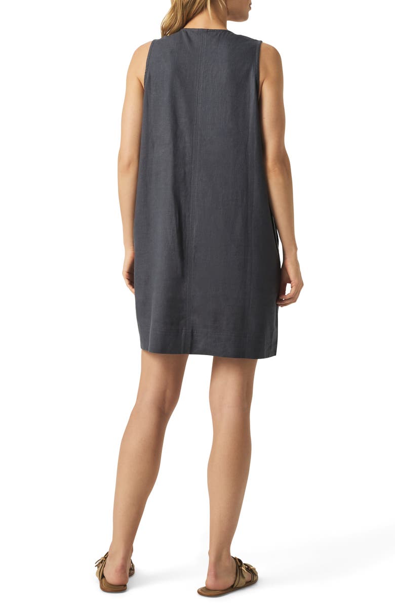 Splendid Dawson Linen Blend Minidress, Alternate, color, Ink