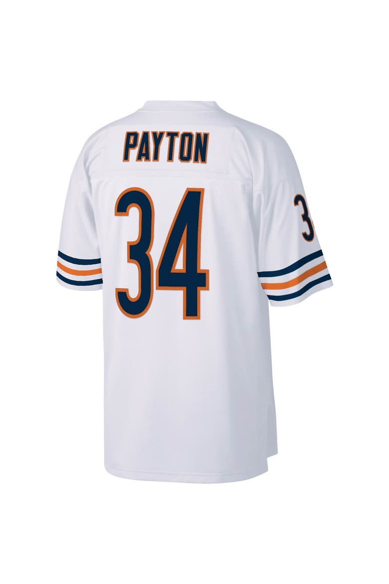 Men's Mitchell & Ness Walter Payton White Chicago Bears Legacy Replica Jersey, Alternate, color, White
