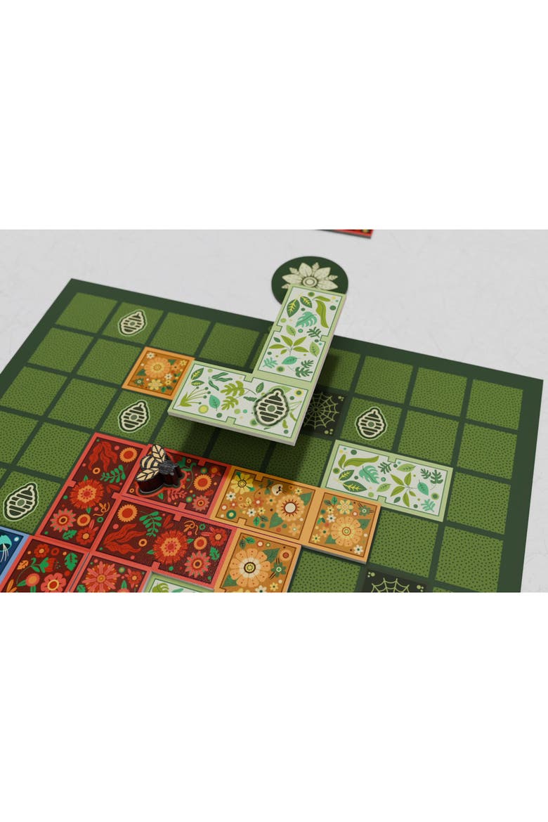 Flower Fields Tile Placement Board Game, Ages 8+, Alternate, color, Multicolored