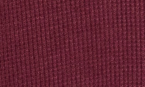 Caslon ® Cozy Cowl Neck Long Sleeve Waffle Knit Top In Burgundy