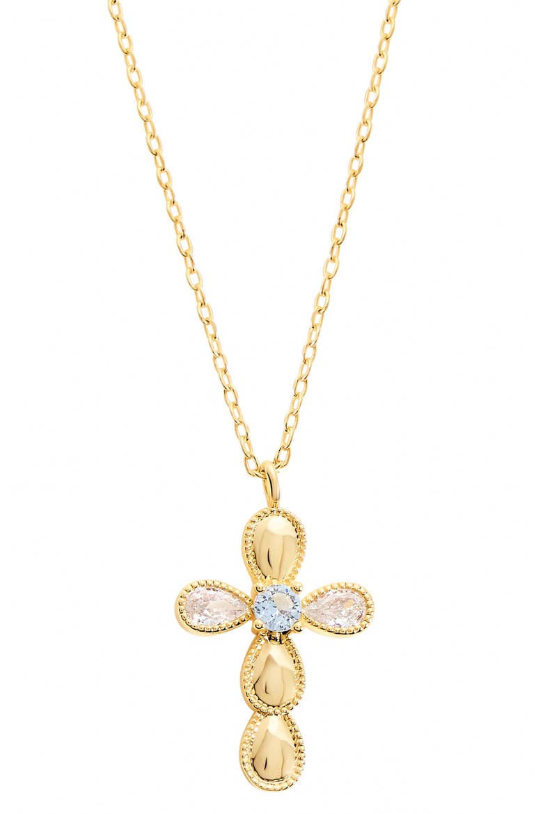 Cubic Zirconia Cross Pendant Necklace video