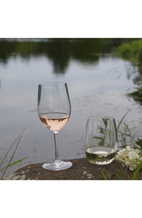 Fortessa Set Of 6 Outdoor Stemless Wine Glasses In Transparent