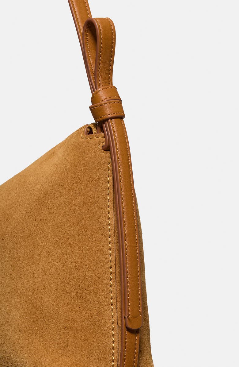 Kate Spade New York large loop suede shoulder bag, Alternate, color,