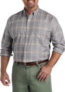 Oak Hill by DXL Big & Tall Large Plaid Sport Shirt