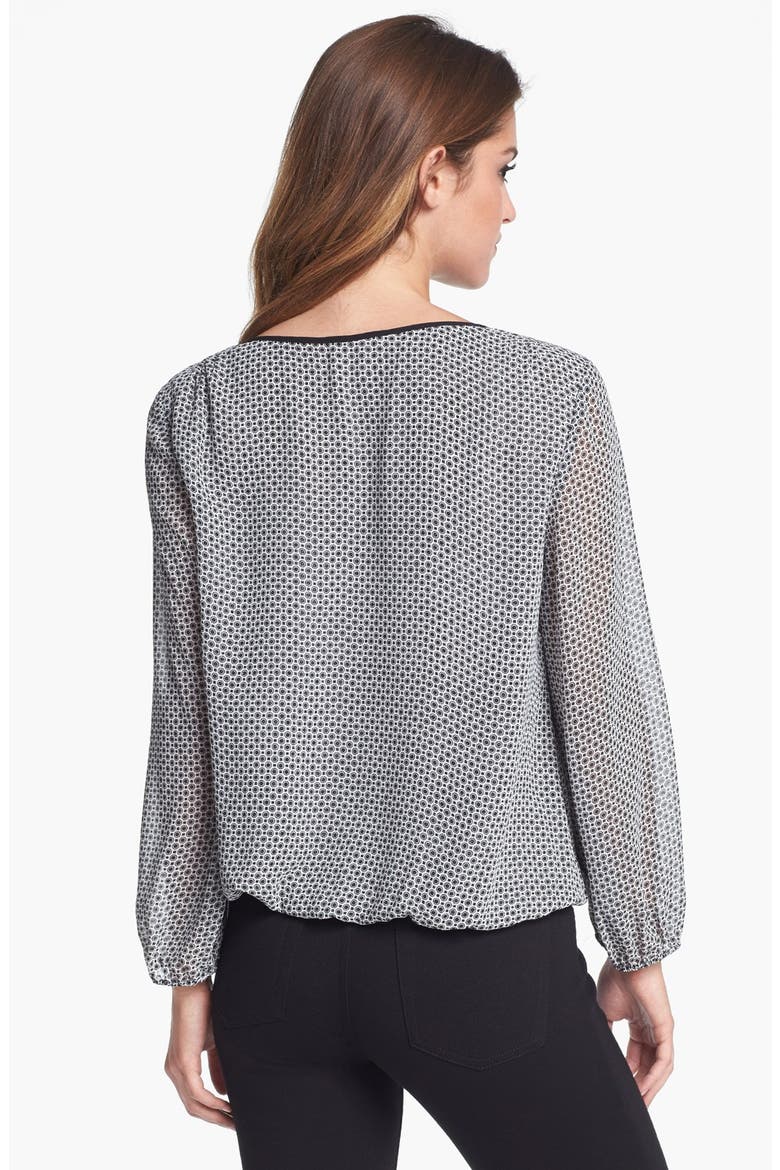 Print Peasant Top (Nordstrom Exclusive), Alternate, color, NEW IVORY