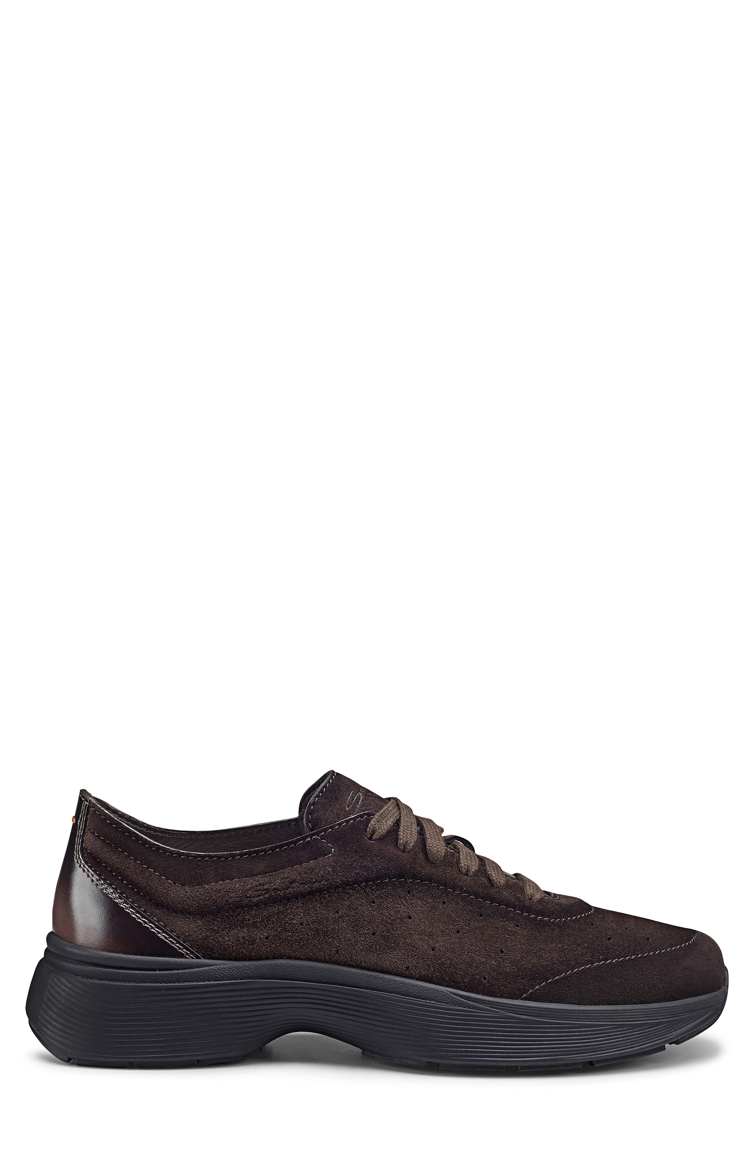 Santoni Bounce Sneaker, Alternate, color, Dark Brown