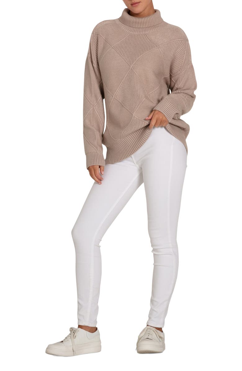 Belle & Bloom The Academy Turtleneck Jumper, Alternate, color, Oat