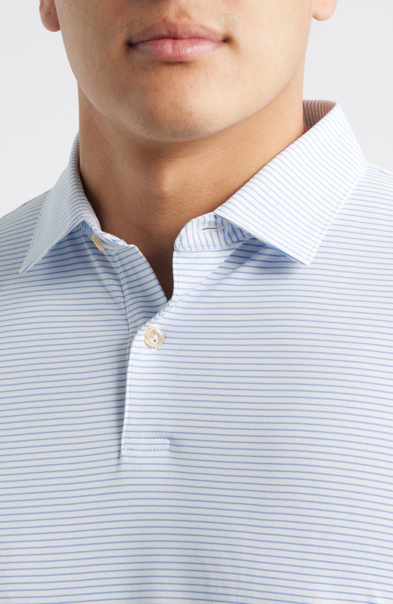 Peter Millar Stripe Featherweight Performance Polo, Alternate, color, White