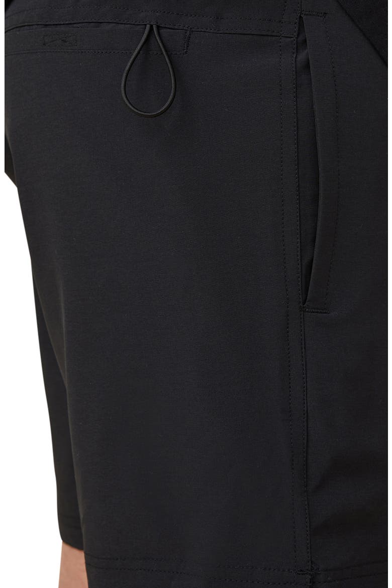 Stretch Swim Trunks, Alternate, color, BLACK