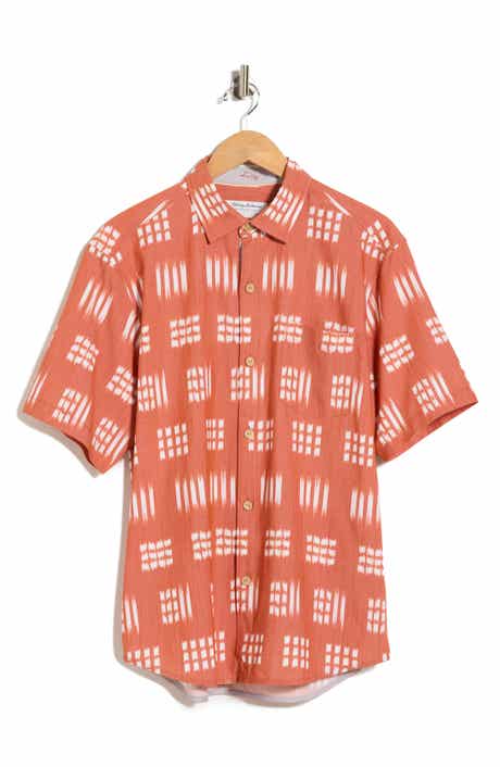 Coastal Ease Aqua Kay Short Sleeve Button-Up Shirt
