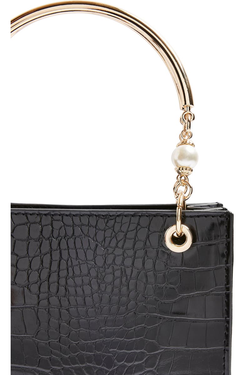 Topshop Ariel Faux Leather Tote, Alternate, color,