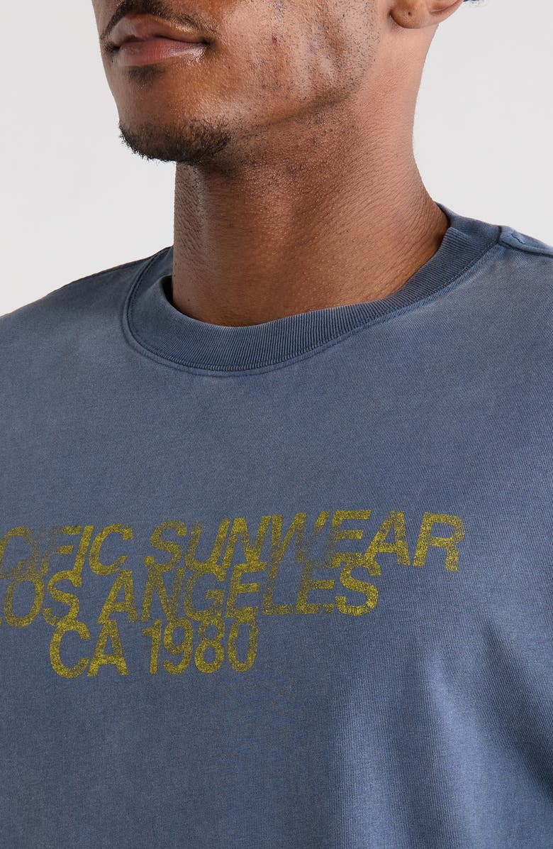 PacSun Faded PSG Graphic T-Shirt, Alternate, color, Navy