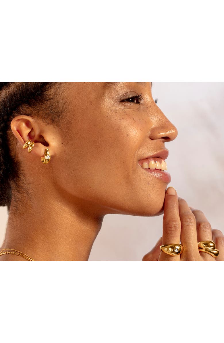 Monica Vinader Deia Diamond Statement Ring, Alternate, color, 18Ct Gold Vermeil On Ss