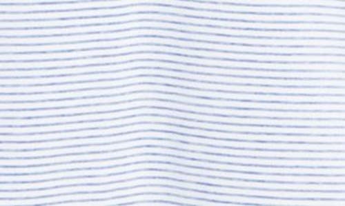 Vineyard Vines Stripe Sankaty Short Sleeve Performance Polo In Yacht Blue Tejeda