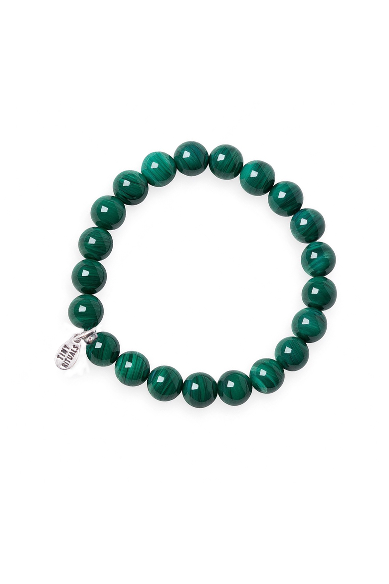 Genuine Real Malachite Energy Bracelet, Main, color, Malachite Green