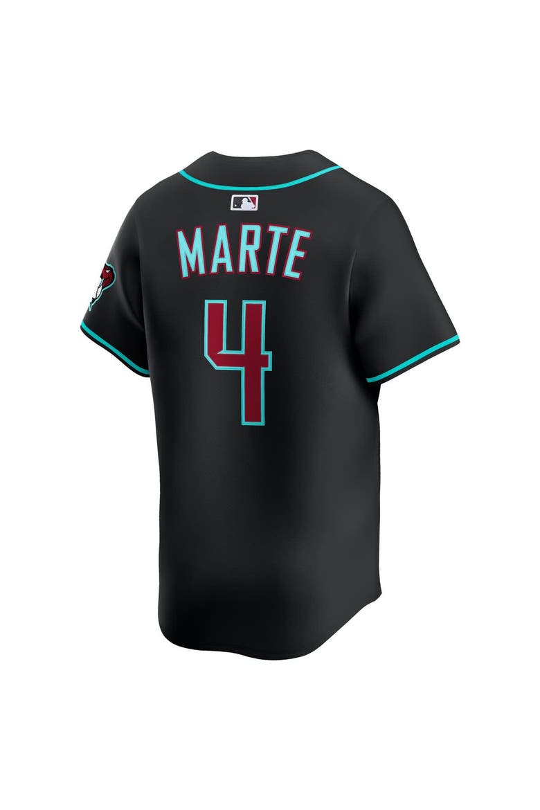 Men's Nike Ketel Marte Black Arizona Diamondbacks Alternate Limited Jersey, Alternate, color, Black