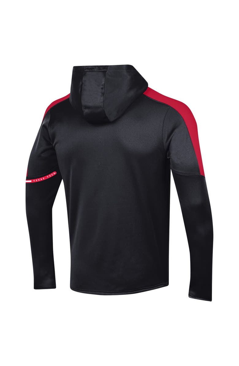 Under Armour Men's Under Armour Black Texas Tech Red Raiders 2023 Sideline Quarter-Zip Hoodie, Alternate, color, 