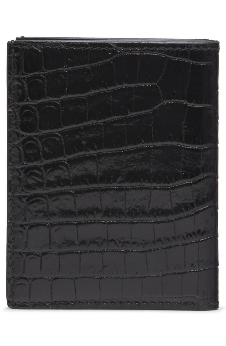 TOM FORD T-Line Alligator Embossed Leather Bifold Card Holder, Alternate, color,